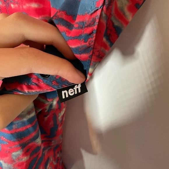 Neff Swim Trunks Tie Dye Print Size Xlarge - Picture 3 of 7